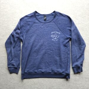 Obey Women's Pullover Crewneck Sweater Small